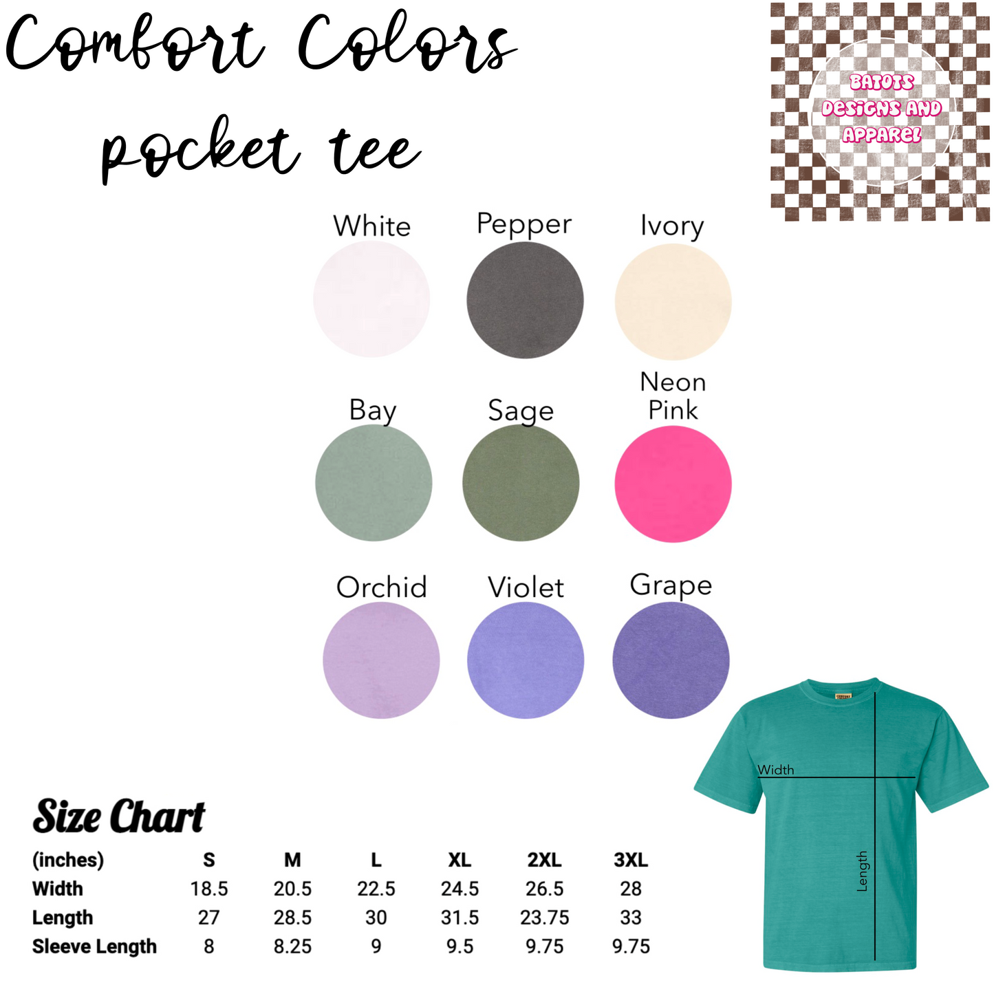 Birth Month Flower Pocket Tee