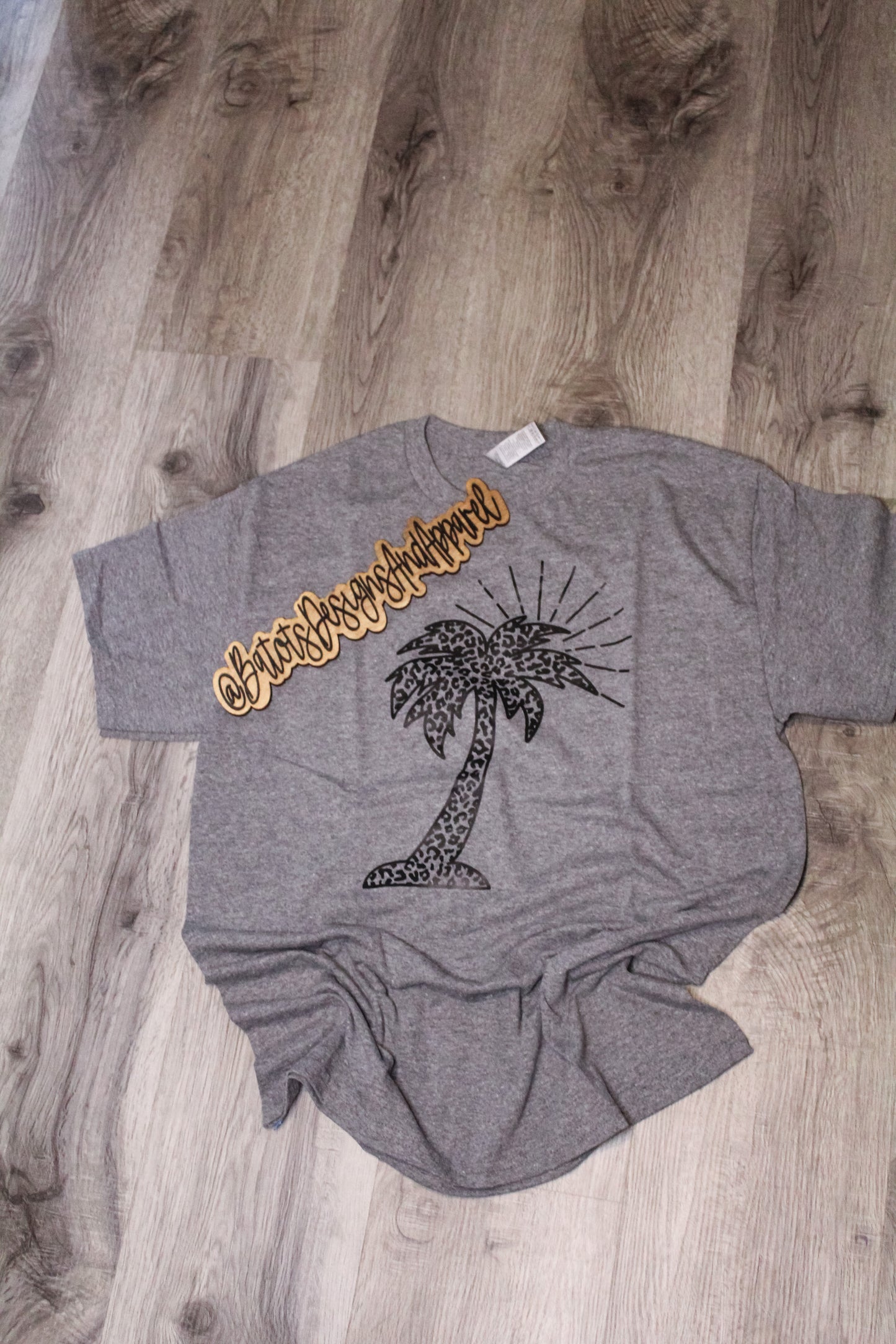 Cheetah print palm tree